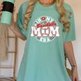 Baseball Mom Era For Women Player Mother Women's Comfort Colors T-Shirt Violet