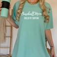 Baseball Mom Fueled By Caffeine Coffee Lover Baseball Team Women's Comfort Colors T-Shirt Violet