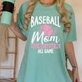 Baseball Mom Baseball Gloves Bat Baseball Player Women's Comfort Colors T-Shirt Violet