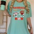 Baseball Mom Heart Baseball Mama Mother's Day Women's Comfort Colors T-Shirt Violet Baseball Mom Heart Baseball Mama Mother's Day Women's Comfort Colors T-Shirt Violet