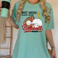 Baseball Mom Hot Mess Always Stressed Baseball Mama Women's Comfort Colors T-Shirt Violet Baseball Mom Hot Mess Always Stressed Baseball Mama Women's Comfort Colors T-Shirt Violet