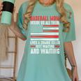 Baseball Mom Inside Us All There Lives a Zombie Sport Women's Comfort Colors T-Shirt Violet