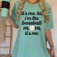 Baseball Mom It's Me Hi It's Me I'm The Baseball Mom Women's Comfort Colors T-Shirt Violet