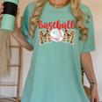 Baseball Mom Leopard Print Cute Mother's Day Sport Lover Women's Comfort Colors T-Shirt Violet