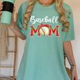 Baseball Mom Leopard Game Day Mom Life Mother's Day Women's Comfort Colors T-Shirt Violet
