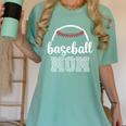 Baseball Mom Leopard Print Baseball Game Day For Mama Women's Comfort Colors T-Shirt Violet