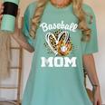 Baseball Mom Leopard Heart Matching Family Women's Comfort Colors T-Shirt Violet Baseball Mom Leopard Heart Matching Family Women's Comfort Colors T-Shirt Violet