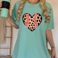 Baseball Mom Leopard Heart Valentine Day Mother Day Women's Comfort Colors T-Shirt Violet Baseball Mom Leopard Heart Valentine Day Mother Day Women's Comfort Colors T-Shirt Violet