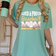 Baseball Mom Leopard Print Loud And Proud With Ball & Bat Women's Comfort Colors T-Shirt Violet Baseball Mom Leopard Print Loud And Proud With Ball & Bat Women's Comfort Colors T-Shirt Violet