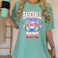 Baseball Mom Loud & Proud Since 1972 Women's Comfort Colors T-Shirt Violet