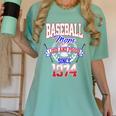 Baseball Mom Loud & Proud Since 1974 Women's Comfort Colors T-Shirt Violet Baseball Mom Loud & Proud Since 1974 Women's Comfort Colors T-Shirt Violet