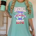 Baseball Mom Loud & Proud Since 1976 Raglan Baseball Tee Women's Comfort Colors T-Shirt Violet