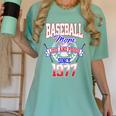 Baseball Mom Loud & Proud Since 1977 Premium Women's Comfort Colors T-Shirt Violet