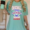 Baseball Mom Loud & Proud Since 1980 Women's Comfort Colors T-Shirt Violet