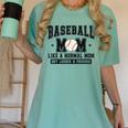 Baseball Mom Loud Proud Mom Like A Normal Mama Mothers Women's Comfort Colors T-Shirt Violet