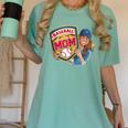 Baseball Mom Mama Mother's In My Baseball Mom Era Women's Comfort Colors T-Shirt Violet
