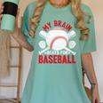 Baseball Mom Meme Quote Women's Comfort Colors T-Shirt Violet Baseball Mom Meme Quote Women's Comfort Colors T-Shirt Violet