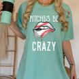 Baseball Mom Pitches Be Crazy Lips Premium Women's Comfort Colors T-Shirt Violet Baseball Mom Pitches Be Crazy Lips Premium Women's Comfort Colors T-Shirt Violet