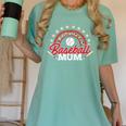 Baseball Mom Rainbow Great Team Mom Women's Comfort Colors T-Shirt Violet Baseball Mom Rainbow Great Team Mom Women's Comfort Colors T-Shirt Violet