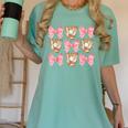 Baseball Mom Sister Tween Teen Girl Girly Pink Bow Preppy Women's Comfort Colors T-Shirt Violet