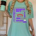 Baseball Mom Traits For Great Mothers Grey And Purple Women's Comfort Colors T-Shirt Violet Baseball Mom Traits For Great Mothers Grey And Purple Women's Comfort Colors T-Shirt Violet