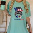 Baseball Mom USA American Flag 4th Of July Women's Comfort Colors T-Shirt Violet Baseball Mom USA American Flag 4th Of July Women's Comfort Colors T-Shirt Violet
