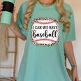 I Can We Have Baseball Mom Women Women's Comfort Colors T-Shirt Violet I Can We Have Baseball Mom Women Women's Comfort Colors T-Shirt Violet