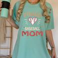 Baseball Moms Mother Kids Girls Boys School Game Women's Comfort Colors T-Shirt Violet