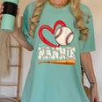 Baseball Nannie Baseball Heart Family Matching Women's Comfort Colors T-Shirt Violet Baseball Nannie Baseball Heart Family Matching Women's Comfort Colors T-Shirt Violet