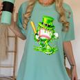 Baseball Player Ice Cream Drip Shamrocks St Patrick's Day Women's Comfort Colors T-Shirt Violet Baseball Player Ice Cream Drip Shamrocks St Patrick's Day Women's Comfort Colors T-Shirt Violet