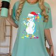 Baseball Snowman Drip Cool Christmas Men Boys Girls Women's Comfort Colors T-Shirt Violet Baseball Snowman Drip Cool Christmas Men Boys Girls Women's Comfort Colors T-Shirt Violet