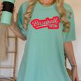 Baseball Softball Baseball Mom Baseball Women's Comfort Colors T-Shirt Violet