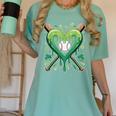 Baseball St Patricks Day Boys Girls Men Women Shamrock Green Women's Comfort Colors T-Shirt Violet Baseball St Patricks Day Boys Girls Men Women Shamrock Green Women's Comfort Colors T-Shirt Violet