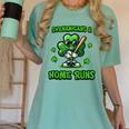 Baseball St Patrick's Day Irish Shamrock Trendy Women's Comfort Colors T-Shirt Violet Baseball St Patrick's Day Irish Shamrock Trendy Women's Comfort Colors T-Shirt Violet