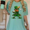 Baseball St Patricks Day Leprechaun Boys Girls Men Women Women's Comfort Colors T-Shirt Violet