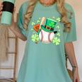 Baseball St Patricks Day Lucky Baseball Player Shamrock Women's Comfort Colors T-Shirt Violet Baseball St Patricks Day Lucky Baseball Player Shamrock Women's Comfort Colors T-Shirt Violet