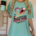 Baseball Valentine Love Is Our Home Run Apparel Women's Comfort Colors T-Shirt Violet Baseball Valentine Love Is Our Home Run Apparel Women's Comfort Colors T-Shirt Violet