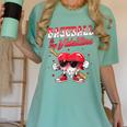 Baseball Is My Valentine Shirt Heart Drip Baseball Lovers Women's Comfort Colors T-Shirt Violet