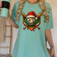 Baseball Xmas Christmas Baseball Ice Cream Drip Boys Women's Comfort Colors T-Shirt Violet