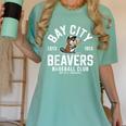 Bay City Beavers Baseball Club Estd 1913 Women's Comfort Colors T-Shirt Violet Bay City Beavers Baseball Club Estd 1913 Women's Comfort Colors T-Shirt Violet