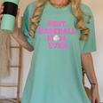 Best Baseball Mom Ever Pink Women's Comfort Colors T-Shirt Violet