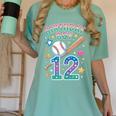 Birthday Boy 12th Birthday Baseball Women's Comfort Colors T-Shirt Violet