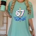 Blue Camo Baseball 67 Six Seven Camo Ice Cream Drip Boy Teen Women's Comfort Colors T-Shirt Violet Blue Camo Baseball 67 Six Seven Camo Ice Cream Drip Boy Teen Women's Comfort Colors T-Shirt Violet