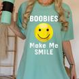 Boobies Make Me Smile Mardi Gras Raglan Baseball Tee Women's Comfort Colors T-Shirt Violet Boobies Make Me Smile Mardi Gras Raglan Baseball Tee Women's Comfort Colors T-Shirt Violet