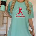 Boston Lovers Skyline Retro Baseball Heartbeat Men Women Women's Comfort Colors T-Shirt Violet Boston Lovers Skyline Retro Baseball Heartbeat Men Women Women's Comfort Colors T-Shirt Violet
