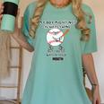 My Boy Might Not Always Swing Humors Baseball Mom Women's Comfort Colors T-Shirt Violet