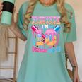 Boys 10 Double Digits 10th Birthday Ice Cream Baseball Drip Women's Comfort Colors T-Shirt Violet