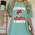 Boys Baseball Valentines Shirt Sterling Hearts Baseball Women's Comfort Colors T-Shirt Violet Boys Baseball Valentines Shirt Sterling Hearts Baseball Women's Comfort Colors T-Shirt Violet