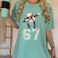 Boys Kids 67 Six Seven Sunglasses Dabbing Baseball Lover Women's Comfort Colors T-Shirt Violet
