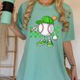 Boys St Patricks Day Baseball Player Pitcher Coach Kids Women's Comfort Colors T-Shirt Violet Boys St Patricks Day Baseball Player Pitcher Coach Kids Women's Comfort Colors T-Shirt Violet